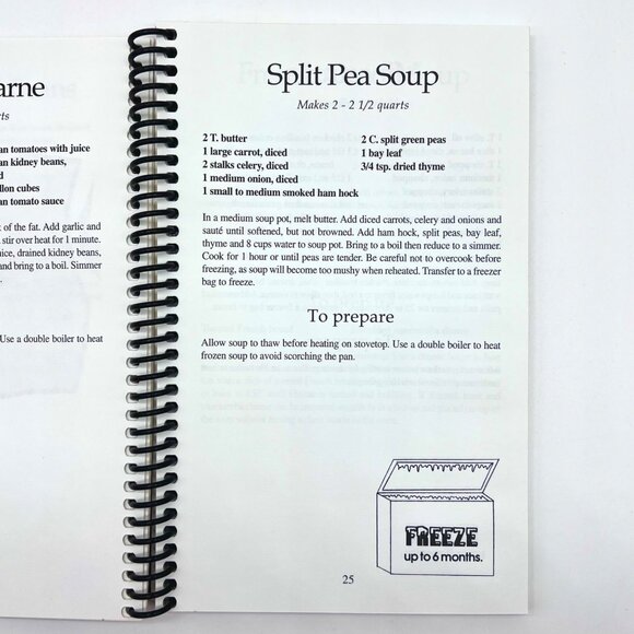Fix Freeze Take & Bake Cookbook Spiral Bound 101 Dishes For Make Ahead Meals - Picture 5 of 8